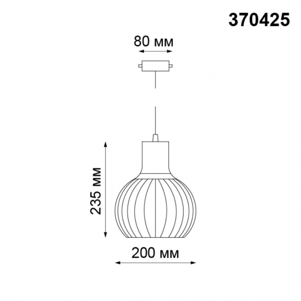 370425 PORT NT19 133 черный Светильник трековый однофазный трехжильный IP20 E27 50W 220V ZELLE, изображение 4