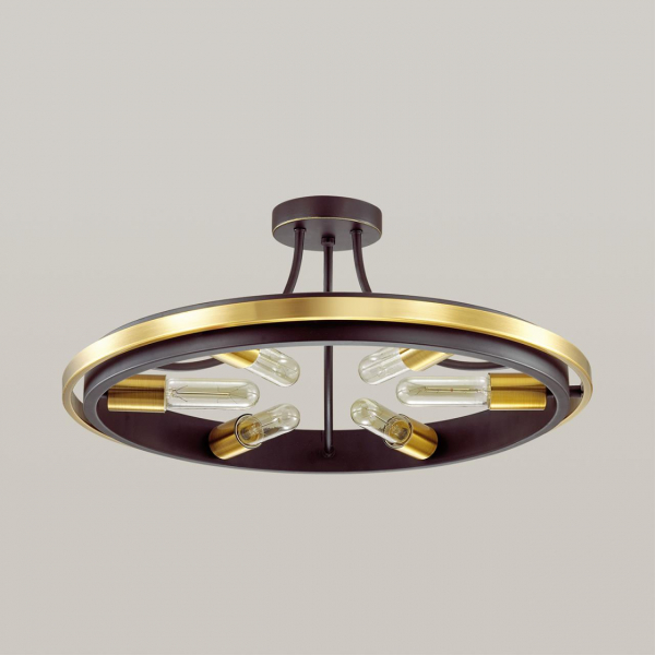 4401/6C LOFTI LN19 224 золотой, черный Люстра потолочная E27 6*60W 220V MAEVE, изображение 2