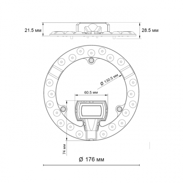 357750 VAX NT23 Модуль LED 18Вт без ДУ (NEW) 4000K D176 IP20, изображение 3
