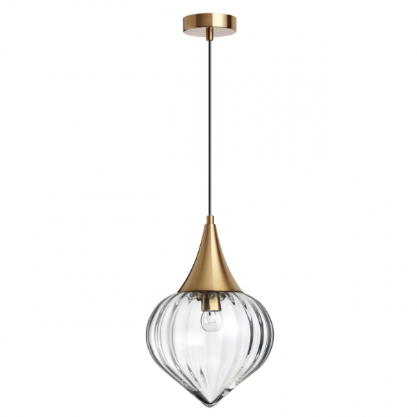 4950/1 PENDANT ODL22 343 бронзовый/прозрачный/стекло Подвес E14 1*40W KESTA