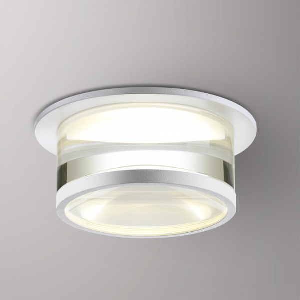 370915 SPOT NT22 342 белый Светильник встраиваемый IP20 GU10 9W 220V GEM, изображение 2