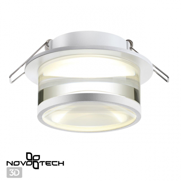 370915 SPOT NT22 342 белый Светильник встраиваемый IP20 GU10 9W 220V GEM, изображение 3