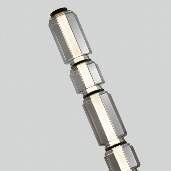 5408/53FL HIGHTECH ODL_EX24 35 черный/дымчатый/металл/стекло/акрил Торшер LED 53W 3000K 3200Лм JAM, изображение 4