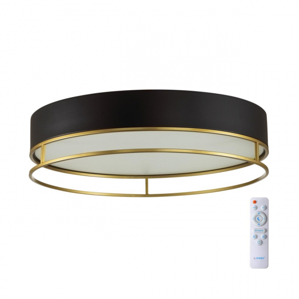7723/65L AVRA LED SN 32 Светильник металл/пластик/белый/черный/золотой LED 65Вт 3000-6000K D450 IP20 пульт ДУ LOFTY