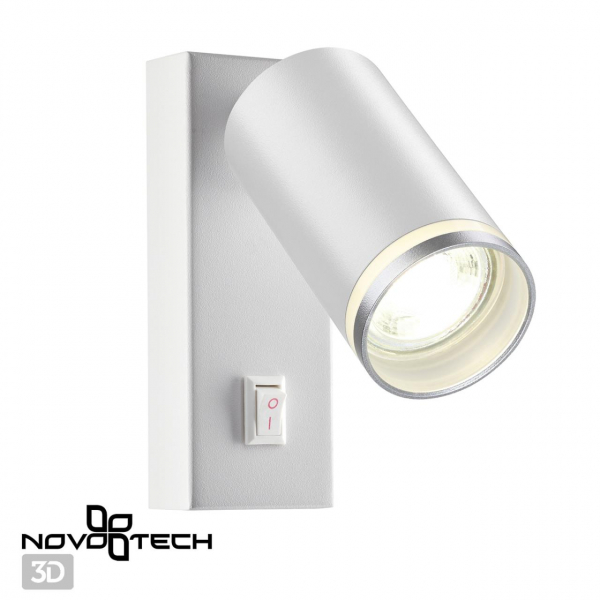 370892 OVER NT22 250 белый Светильник накладной настенный IP20 GU10 9W 220V ULAR, изображение 3