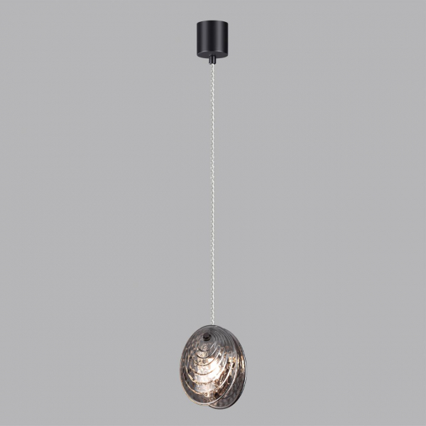 5038/1A MODERN ODL24 295 черный/дымчатый/металл/стекло Подвес G9 1*40W MUSSELS, изображение 3