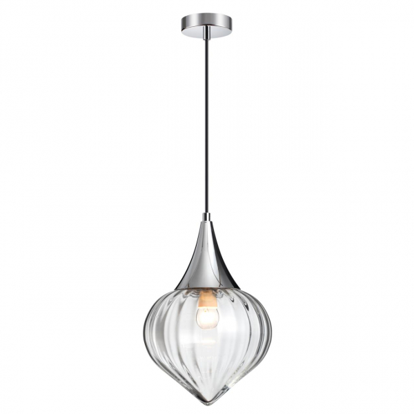 4949/1 PENDANT ODL22 343 хром/прозрачный/стекло Подвес E14 1*40W KESTA, изображение 2