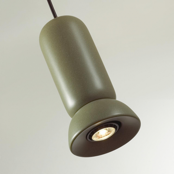5054/1B PENDANT ODL24 315 черный/зеленый/металл/керамика Подвес GU10 LED 4W KERAMA, изображение 4