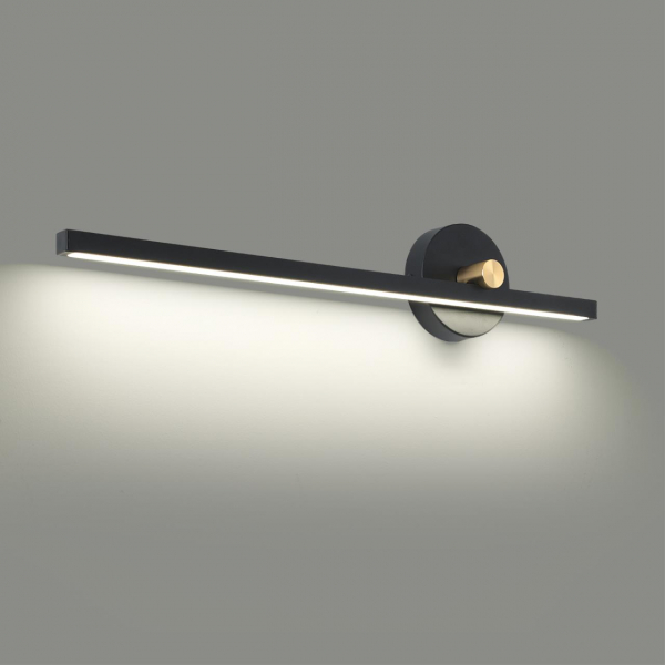 6547/16WL LEDIO LN23 025 чёрный, золотой Светильник настенный LED 16W 4000K 560Лм 220V PARKER, изображение 2