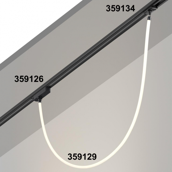 359129 KONST NT23 188 черный Светильник светодиодный IP20 LED 4000K 14W 170-265V 1400Лм RAMO, изображение 2