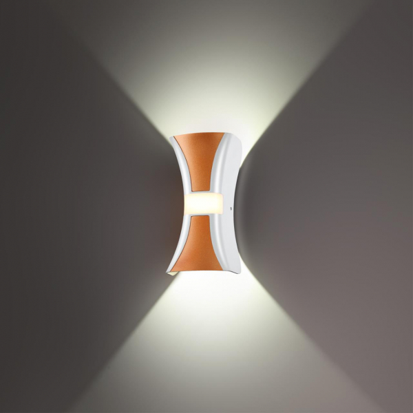 358937 STREET NT22 370 белый/золото Светильник ландшафтный светодиодный IP54 LED 4000К 12W 85-265V CALLE, изображение 3