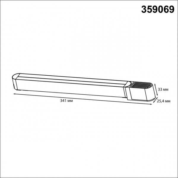 359069 DRIVE NT23 046 белый Драйвер для накладного шинопровода (арт.135193-135196) IP20 100W 48V SMAL, изображение 5