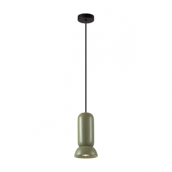 5054/1B PENDANT ODL24 315 черный/зеленый/металл/керамика Подвес GU10 LED 4W KERAMA, изображение 2