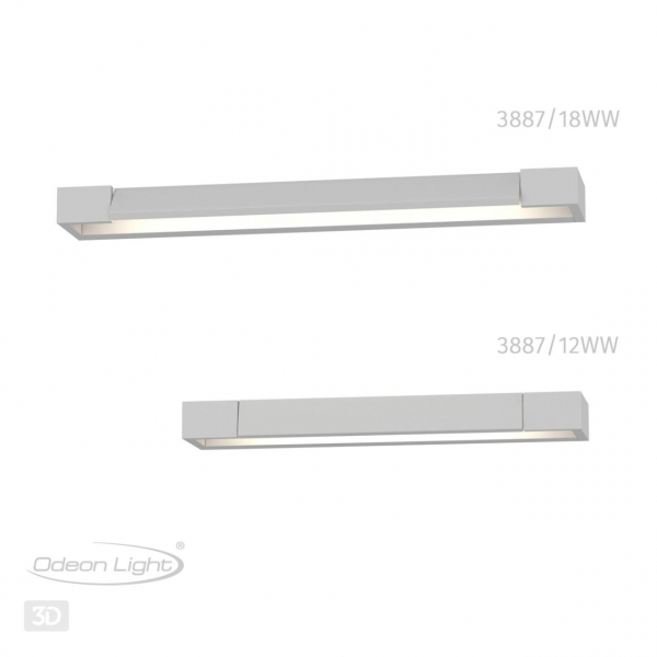 3887/18WW HIGHTECH ODL20 269 бел/металл Настен.поворотн.светильник LED 4000K 18W 220V IP44 ARNO, изображение 6