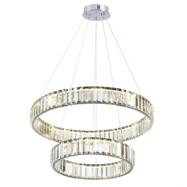 4930/60L L-VISION ODL24 491 хром/прозрачный металл/хрусталь Люстра LED 60W 4000K 7140Лм VEKIA, изображение 2