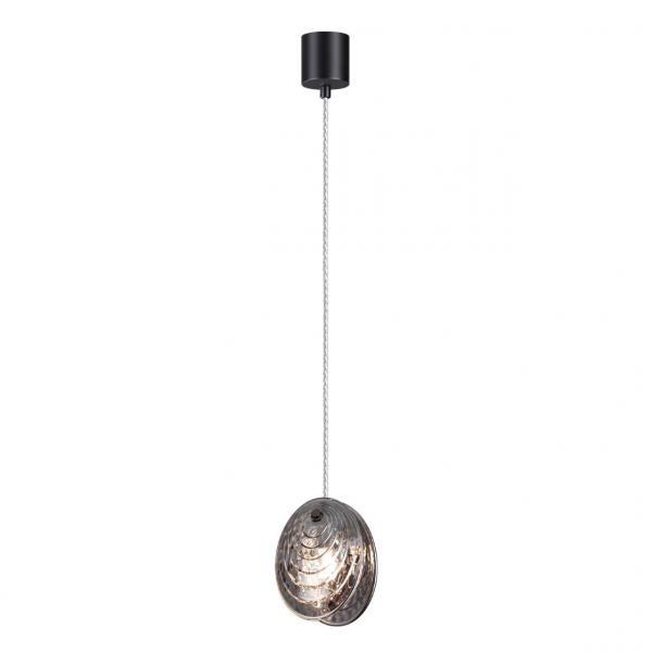 5038/1A MODERN ODL24 295 черный/дымчатый/металл/стекло Подвес G9 1*40W MUSSELS, изображение 2
