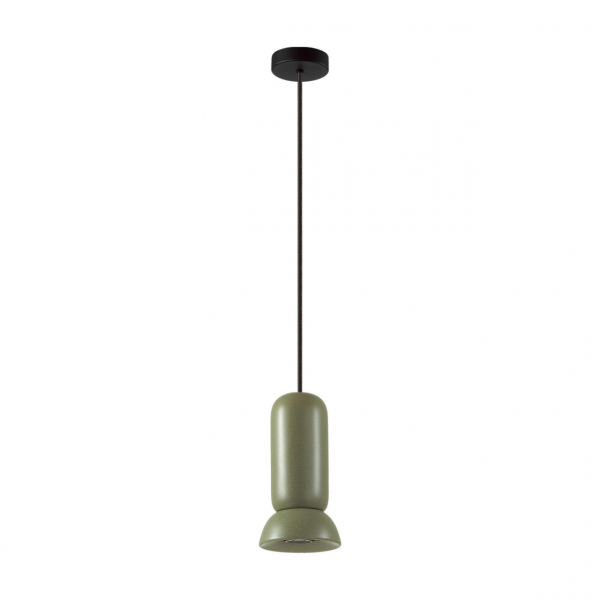 5054/1B PENDANT ODL24 315 черный/зеленый/металл/керамика Подвес GU10 LED 4W KERAMA