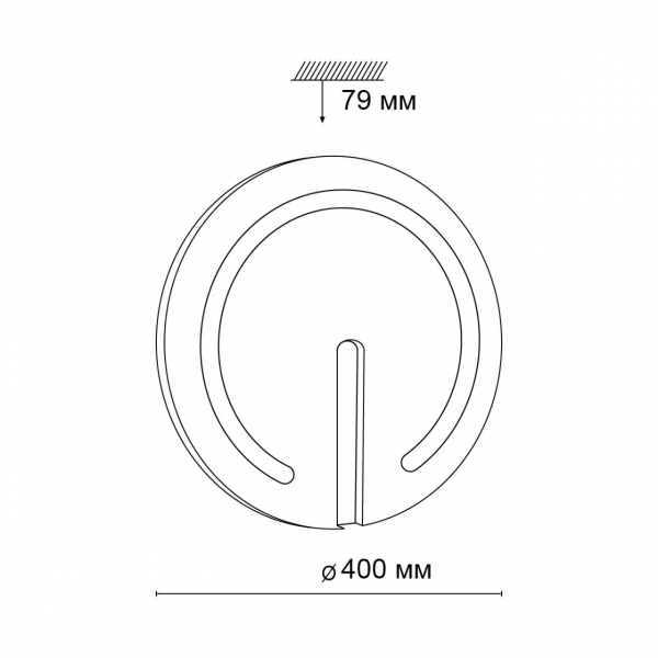 3041/DL COLOR SN 018 Светильник пластик/белый/хром LED 48Вт 3000-6500К D400 IP43 пульт ДУ/RGB/LampSmart BUTTON, изображение 5