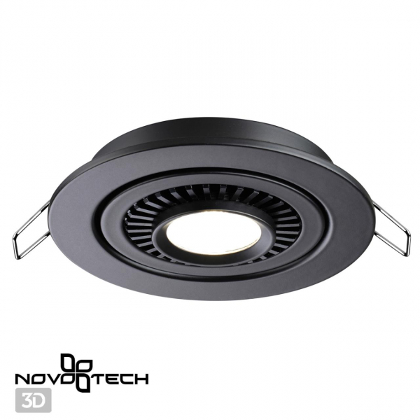 358816 SPOT NT21 278 черный Светильник встраиваемый светодиодный IP20 LED 9W 770Лм 4000K 220V GESSO, изображение 8