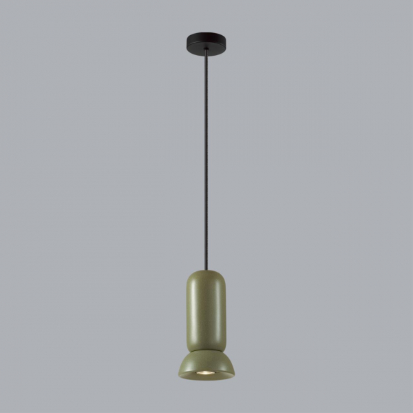 5054/1B PENDANT ODL24 315 черный/зеленый/металл/керамика Подвес GU10 LED 4W KERAMA, изображение 3