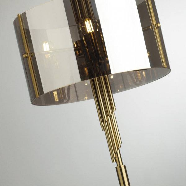 4895/3F MODERN ODL_EX23 85 бронзовый/дымчатый/металл/стекло Торшер E27 3*40W MARGARET, изображение 5