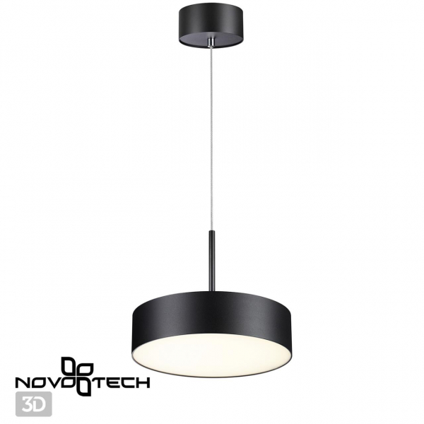 358762 OVER NT21 216 черный Светильник накладной светодиодный, длина провода 2м IP20 LED 30W 4000K 2600Лм 100-265V PROMETA, изображение 4