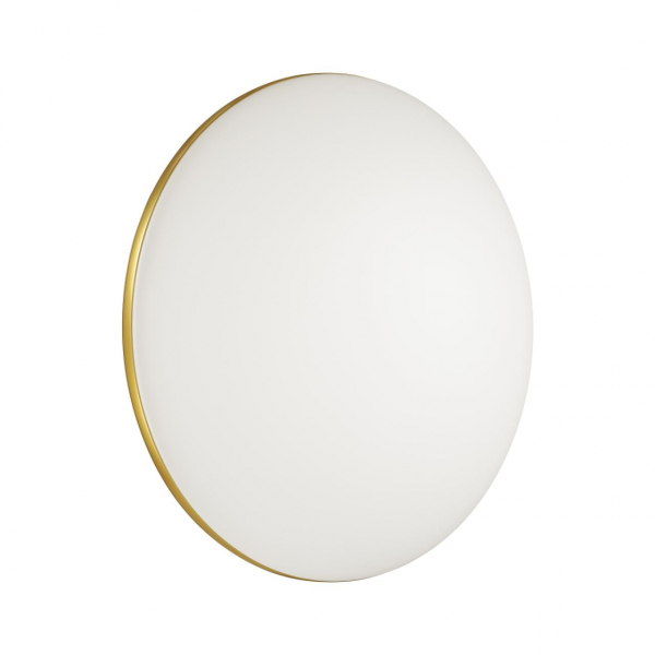 3043/DL TAN SN 025 Светильник пластик/белый/золотистый LED 48Вт 3000-6500К D385 IP43 пульт ДУ/ LampSmart LASSA