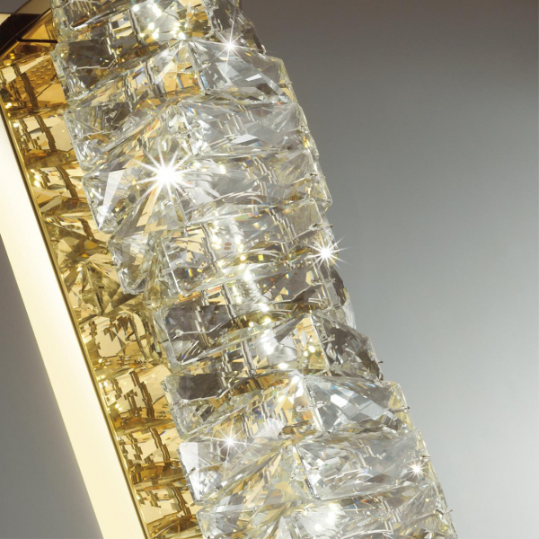 4999/10WL HALL ODL23 535 золотой/прозрачный/металл/хрусталь Бра LED 10W 4000K STRAZA, изображение 4