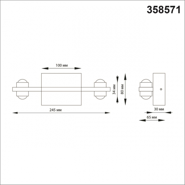 358571 STREET NT21 375 темно-серый Ландшафтный настенный светильник IP54 LED 4000K 8W 85-265V CALLE, изображение 4