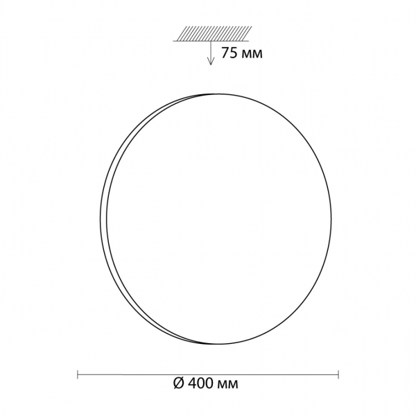 3017/DL PALE SN 171 Светильник пластик/белый LED 48Вт 4000K D400 IP43 SIMPLE, изображение 4