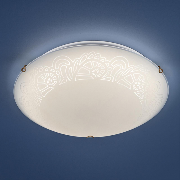 7602/BL SNOK SN Светильник стекло/белое/золото LED 24Вт 4000K D300 IP20 AMMONITE, изображение 3