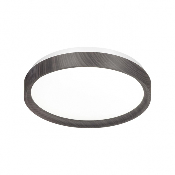 7627/CL PALE SN 122 Светильник пластик/белый/венге под дерево LED 30Вт 4000К D330 IP43 WOODI, изображение 2