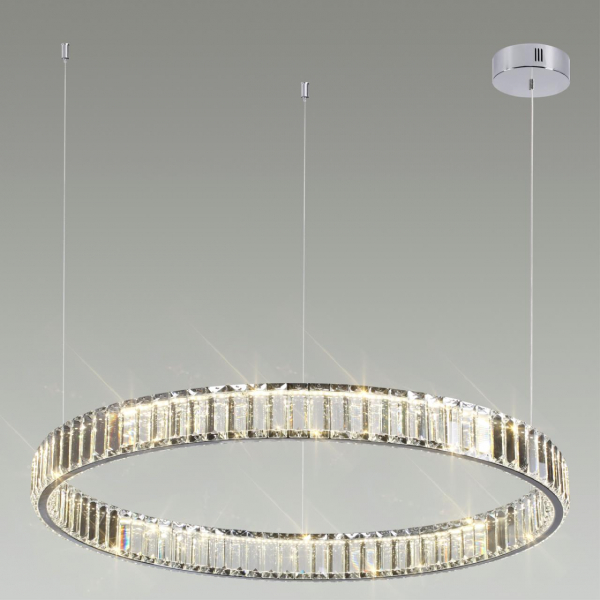 4930/45L L-VISION ODL24 489 хром/прозрачный металл/хрусталь Люстра LED 45W 4000K 5350Лм VEKIA, изображение 4
