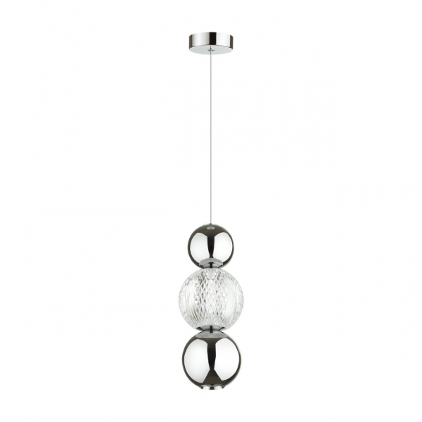 5007/7LA L-VISION ODL23 465 хром/прозрачный/металл/акрил Подвес LED 7W 4000K 300Лм CRYSTAL