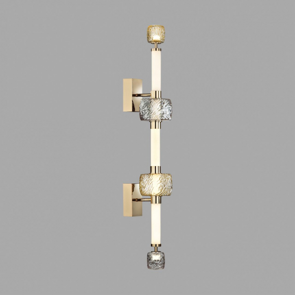 5426/34WL L-VISION ODL_EX24 21 золотой/белый/дымчатый/коньячный/металл/стекло/акрил Бра LED 34W 3000K KLIFF, изображение 3