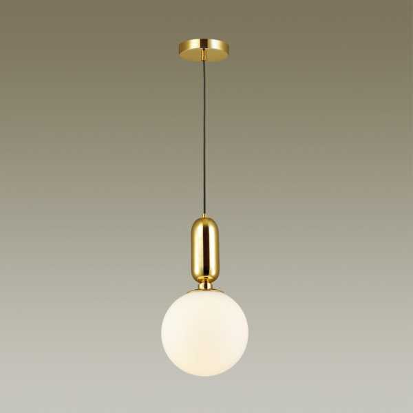 4669/1 PENDANT ODL20 347 золотой/белый Подвес E27 1*40W (тип лампы СВЕЧА ) 220V OKIA, изображение 3
