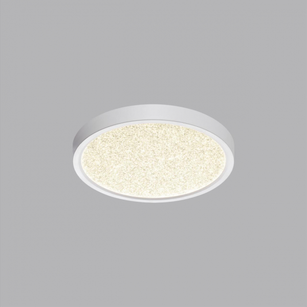 7661/18L MITRA LED SN 56 Светильник пластик/белый LED 18Вт 3000/4000K D230 IP40 OMEGA WHITE, изображение 3