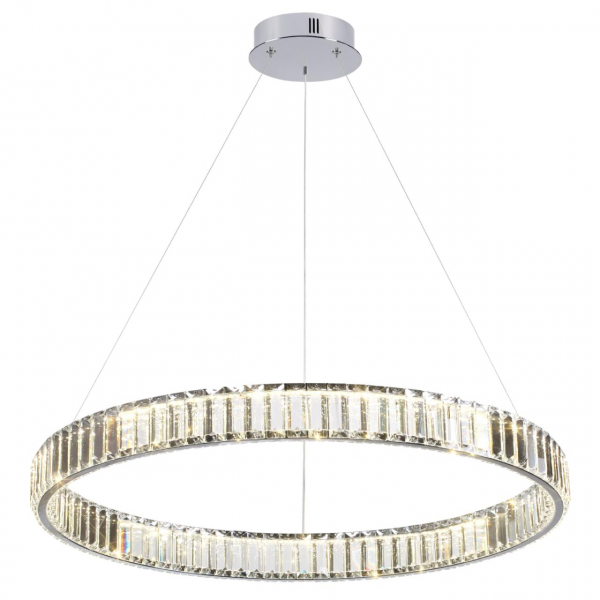 4930/45L L-VISION ODL24 489 хром/прозрачный металл/хрусталь Люстра LED 45W 4000K 5350Лм VEKIA, изображение 3