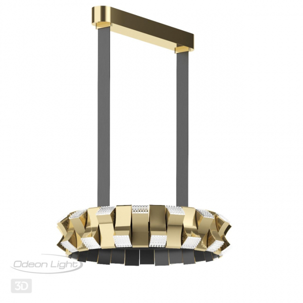 4993/45L L-VISION ODL23 375 золотой/черный/металл/акрил Люстра LED 45W 3000K ASTURO, изображение 6