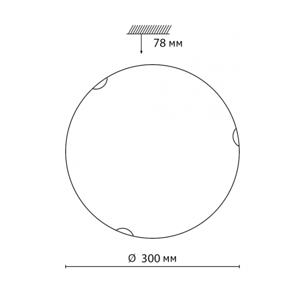 7602/BL SNOK SN Светильник стекло/белое/золото LED 24Вт 4000K D300 IP20 AMMONITE, изображение 6