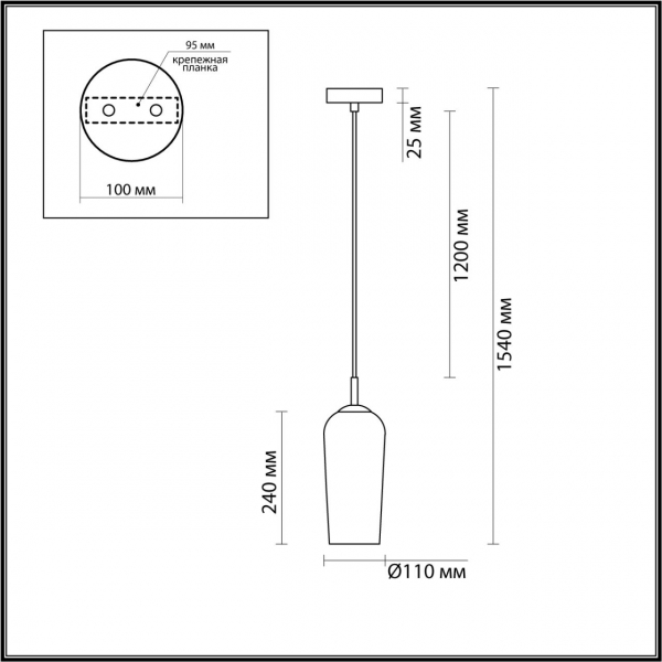 6551/1B SUSPENTIONI LN23 200 матовое золото Подвес E14 1*40W 220V ELLIE, изображение 3