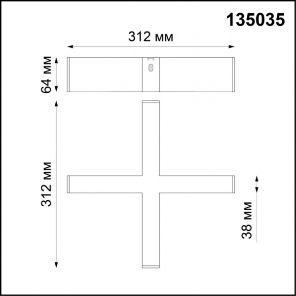135035 OVER NT19 143 черный Соединитель - Х IP20 24V RATIO, изображение 2