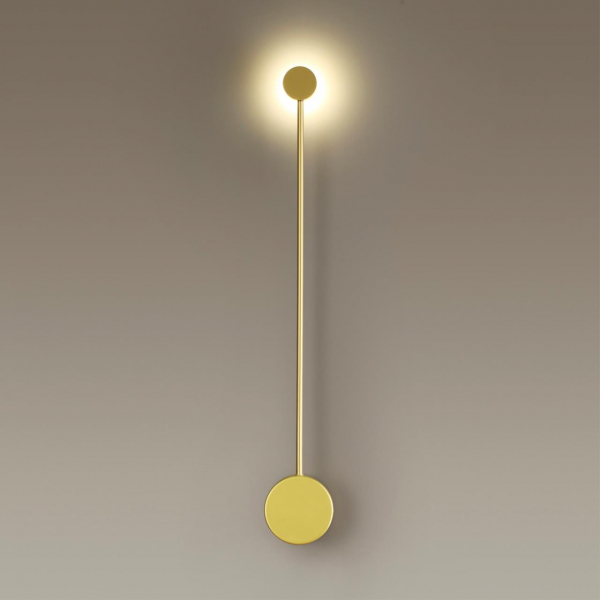 3902/5WG HIGHTECH ODL20 183 золотистый/металл Настенный светильник LED 4000K 5W 220V SATELLITE, изображение 2