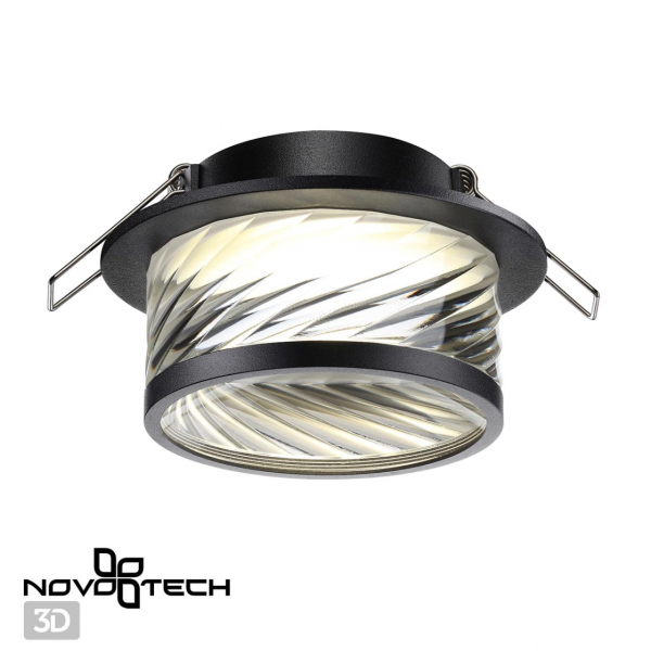 370918 SPOT NT22 342 черный Светильник встраиваемый IP20 GU10 9W 220V GEM, изображение 5