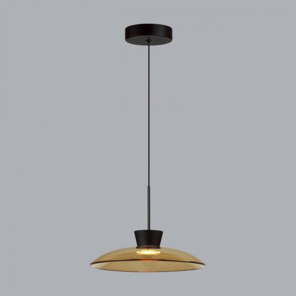 5055/9LA L-VISION ODL24 321 черный/янтарный/металл/стекло Подвес LED 9W 3000К SAUCER, изображение 3