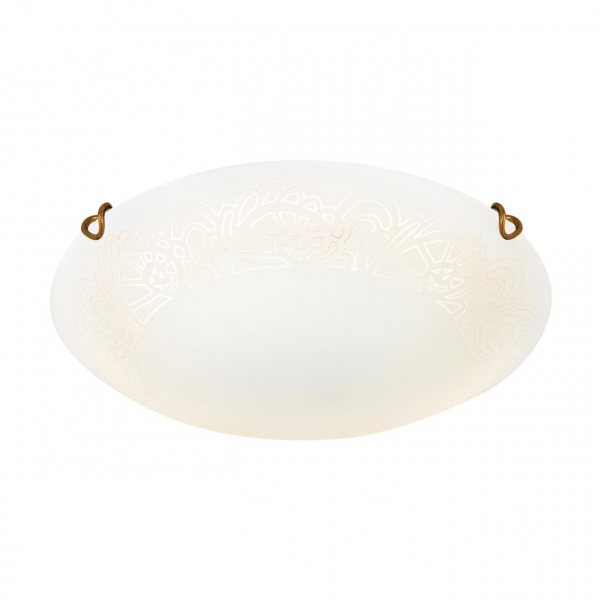 7602/BL SNOK SN Светильник стекло/белое/золото LED 24Вт 4000K D300 IP20 AMMONITE, изображение 2