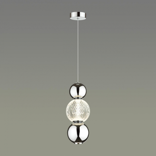 5007/7LA L-VISION ODL23 465 хром/прозрачный/металл/акрил Подвес LED 7W 4000K 300Лм CRYSTAL, изображение 3