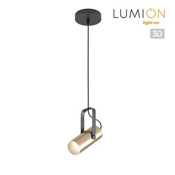3714/1 MODERNI LN19 162 золотой, чёрный Подвес GU10 LED 1*5W 220V CLAIRE, изображение 5