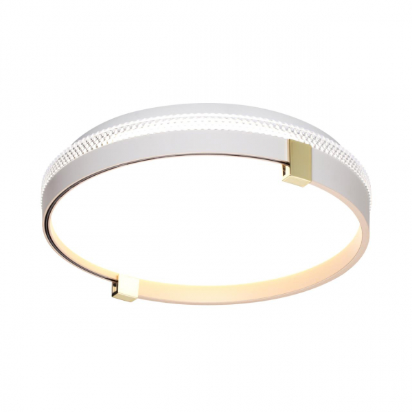 7646/CL PALE SN 138 Светильник пластик/белый/золотой LED 30Вт 4000К D340 IP43 OLIDI WHITE, изображение 2