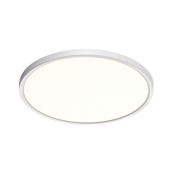 7659/32L MITRA LED SN 52 Светильник пластик/белый LED 32Вт 3000/4000K D400 IP40 ALFA WHITE, изображение 2